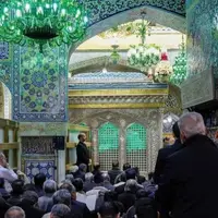 مضجع نورانی امامرضا(ع) غبارروبی شد