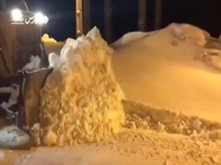 عملیات برفروبی در محور سهراهی شهدا به هانیگرمله