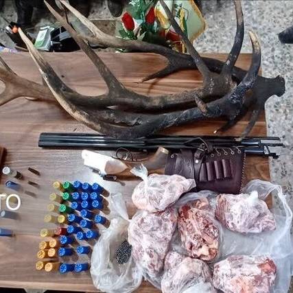 کشف لاشه مرال و سلاح غیرمجاز در رودبار