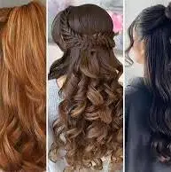 شینیون حرفه ای با سبک موی باز