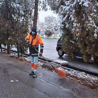 انجام وظیفه پاکبانانِ بیرجند در سوز سرما؛ روایت تلاش خاموش در صبحی برفی