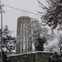 برف و کولاک در راه همدان