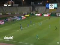 گل اول پیکان به استقلال توسط علی آزادمنش