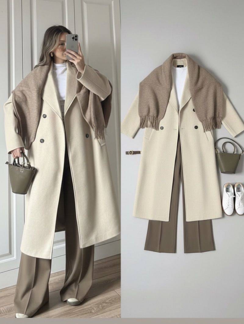 ایده استایل زمستونی با استفاده از رنگ های خاص