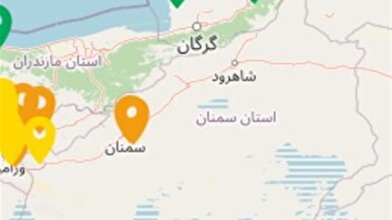 کیفیت ناسالم هوای سمنان برای گروه های حساس