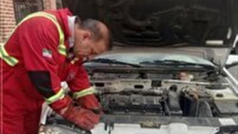 هشدار آتش نشانی سمنان درباره وجود حیوانات زیر خودرو