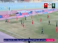 گل اول خیبر به فولاد توسط قنبری