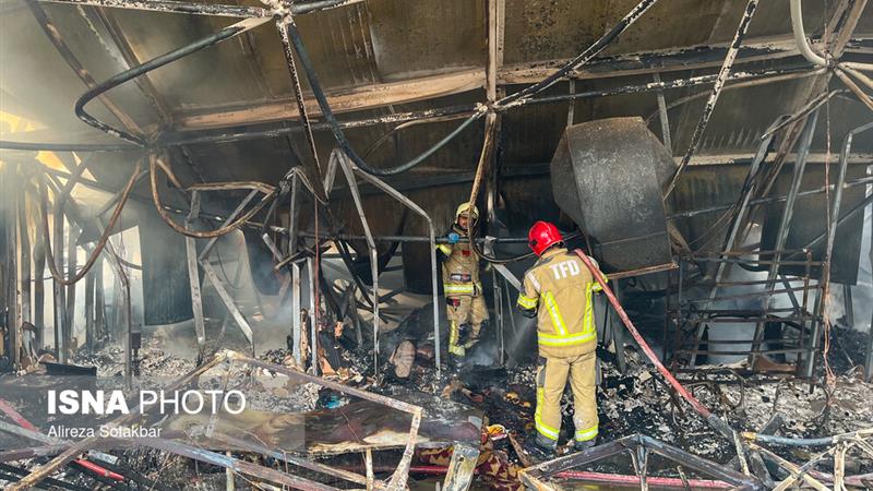 علت حادثه حریق در بازارچه جنت در دست بررسی است