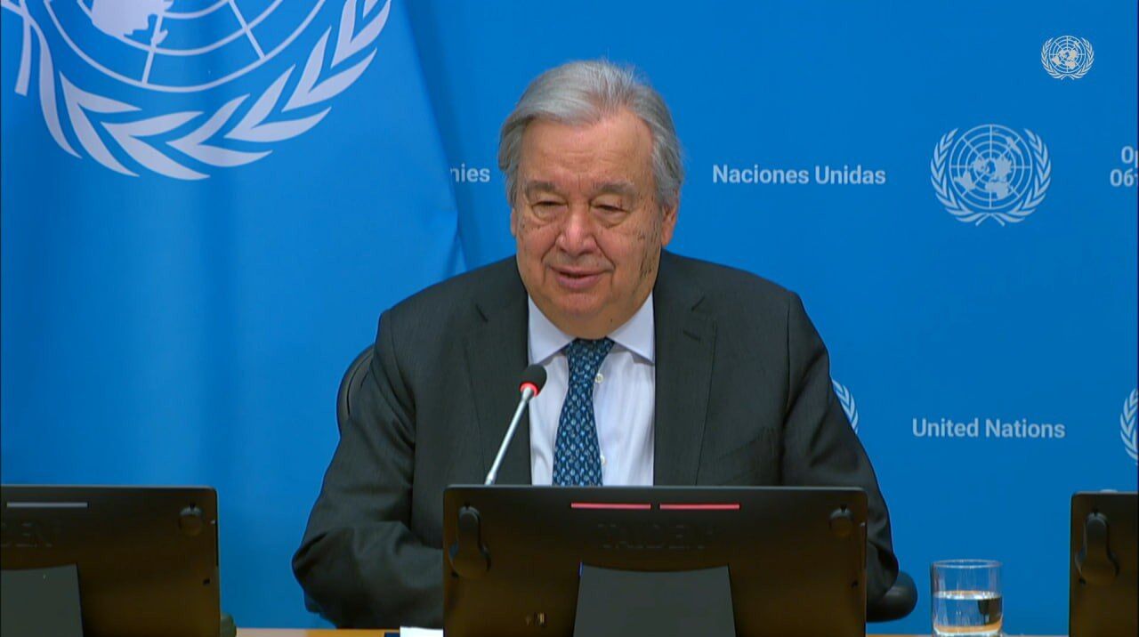 دبیرکل سازمان ملل بار دیگر بر تشکیل کشور فلسطین تاکید کرد