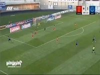 ضربه خطرناک بازیگن گل گهر که با واکنش خوب نیازمند دفع شد