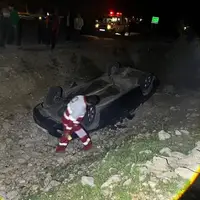 واژگونی پژوپارس در جاده بابامیدان _گچساران با ۴ مصدوم