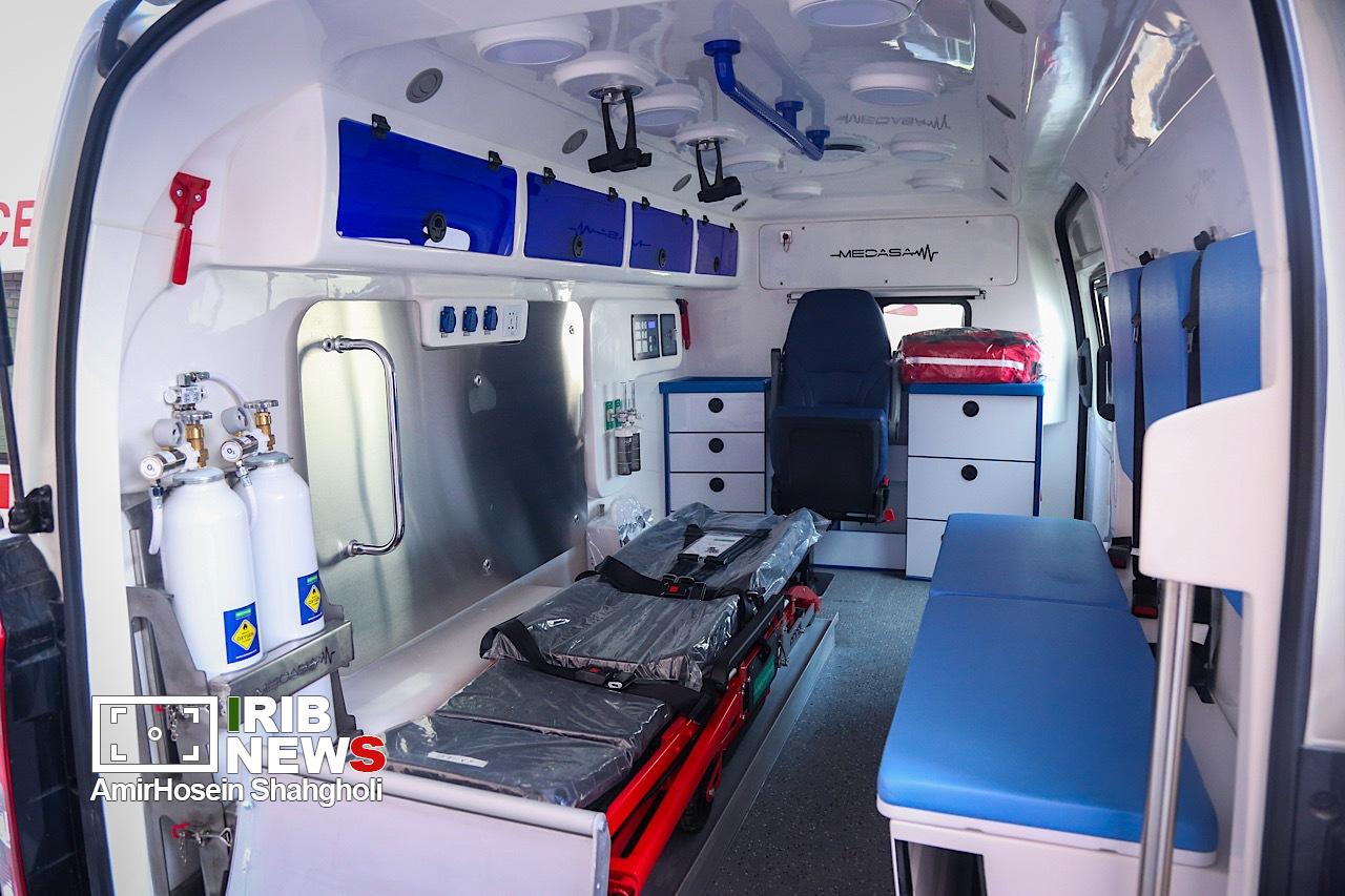 رونمایی از آمبولانسهای جدید سازمان اورژانس کشور در تهران