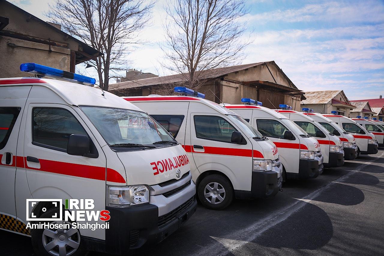 رونمایی از آمبولانسهای جدید سازمان اورژانس کشور در تهران