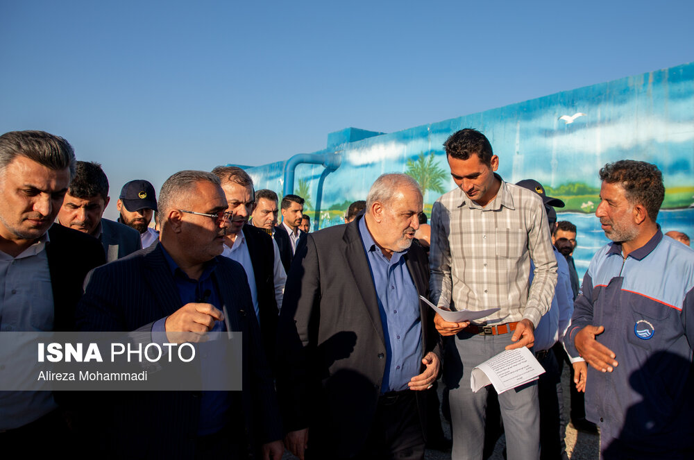 عکس/ سفر وزیر نیرو به خوزستان