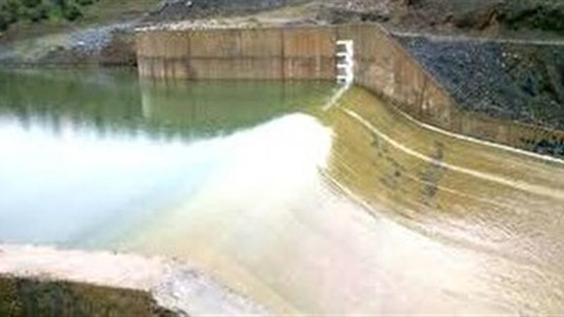 سد گاران مریوان سرریز کرد