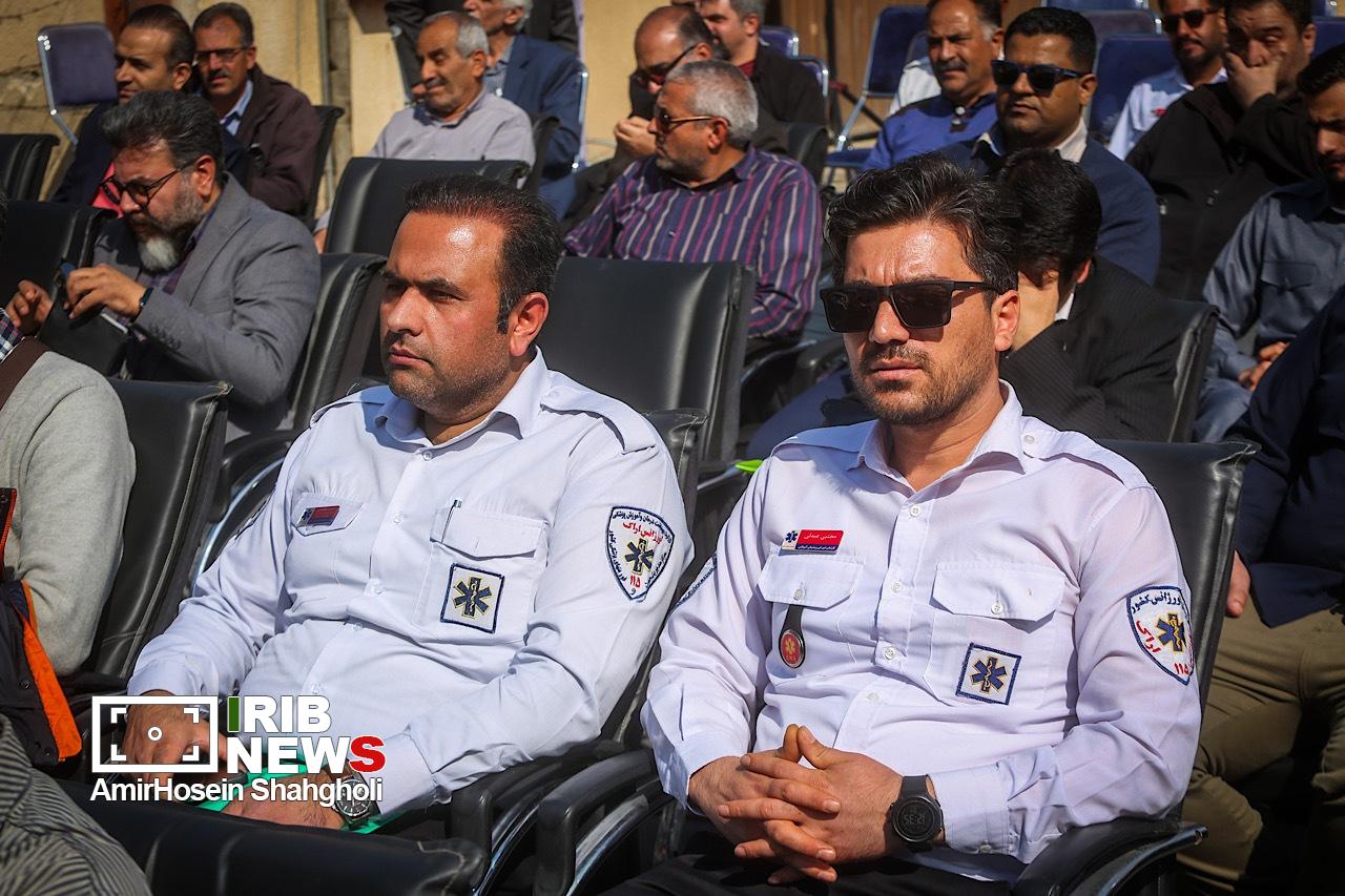 رونمایی از آمبولانسهای جدید سازمان اورژانس کشور در تهران