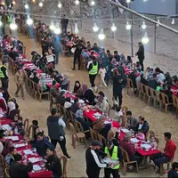 مراسم افطار دستهجمعی در غزه در اولین روز ماه رمضان