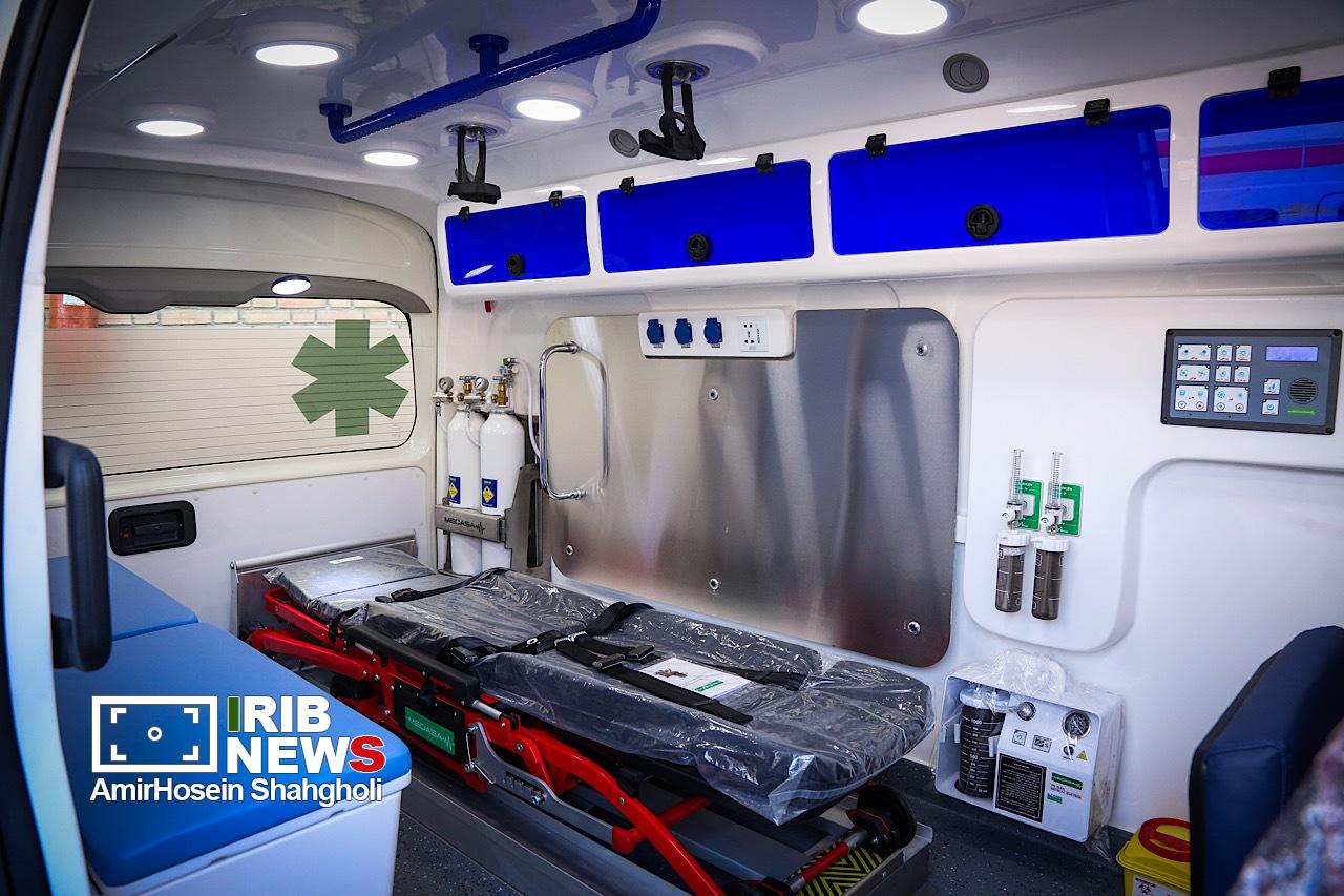 رونمایی از آمبولانسهای جدید سازمان اورژانس کشور در تهران