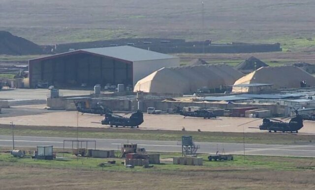 تدابیر شدید امنیتی در پایگاه «الحریر» همزمان با ورود کاروان بزرگ نظامی آمریکا