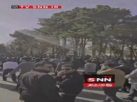 انبوه دانشجویان برای حمایت از شهدای دانشجو در دانشگاه فردوسی مشهد