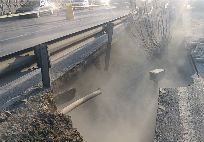 فرونشست پل زیرگذر اسلامشهر