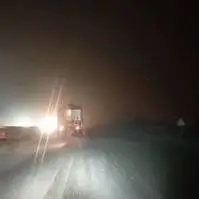 محورهای بویین و میاندشت برفی و بارانی است؛ وزش باد شدید در سمیرم