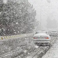 بارش برف زمستانی در اردبیل