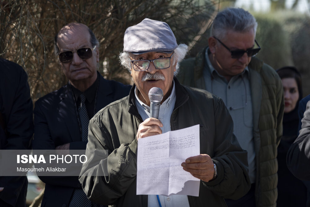 تشییع پیکر علی باباچاهی - بهشت سکینه کرج