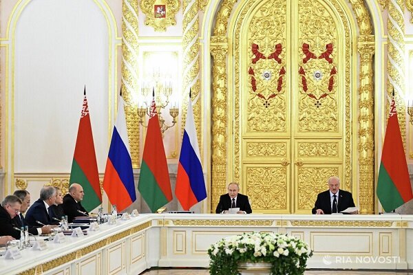 دیدار رؤسایجمهور روسیه و بلاروس در کرملین