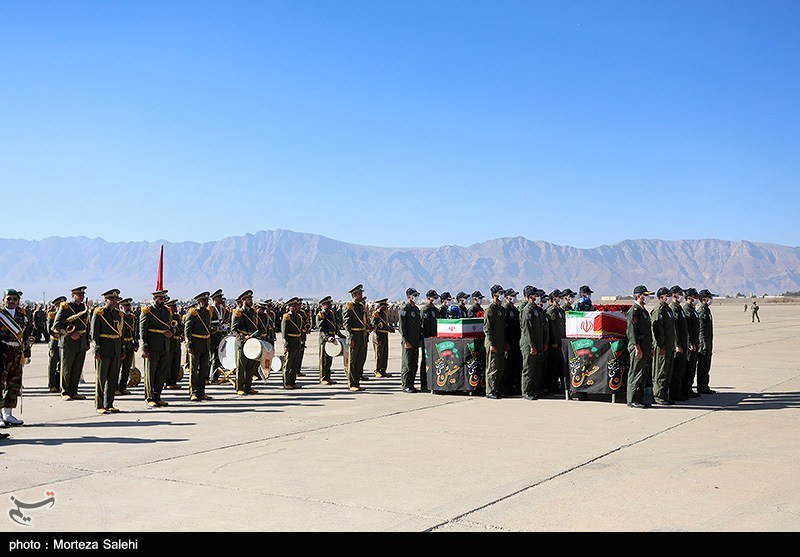 مراسم تشییع پیکر 2 شهید خلبان هوانیروز در اصفهان