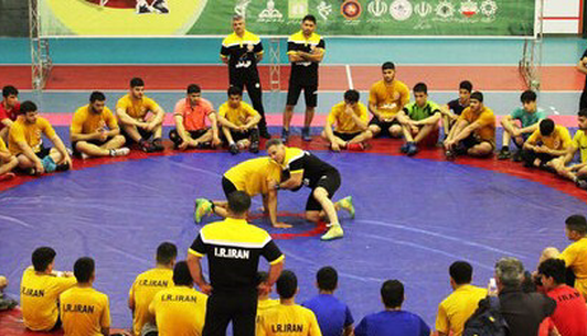 تمرین مشترک آزادکاران گیلان در رشت برگزار شد