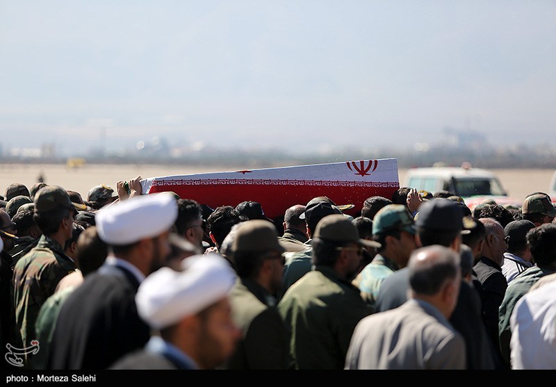 مراسم تشییع پیکر 2 شهید خلبان هوانیروز در اصفهان