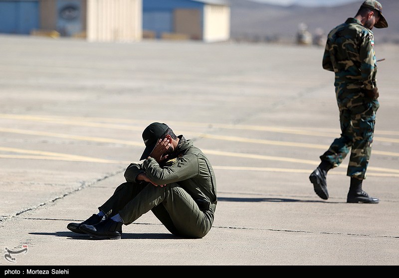 مراسم تشییع پیکر 2 شهید خلبان هوانیروز در اصفهان