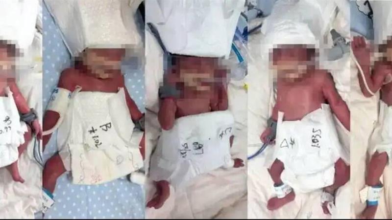 مادر جوان چینی پنجقلو به دنیا آورد