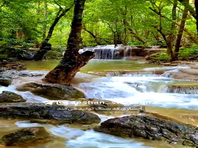 آبشاری که سنگ تولید میکند