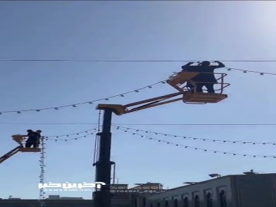 چراغانی حرم مطهر رضوی برای میلادی که جهان را به نور رحمت روشن کرد...