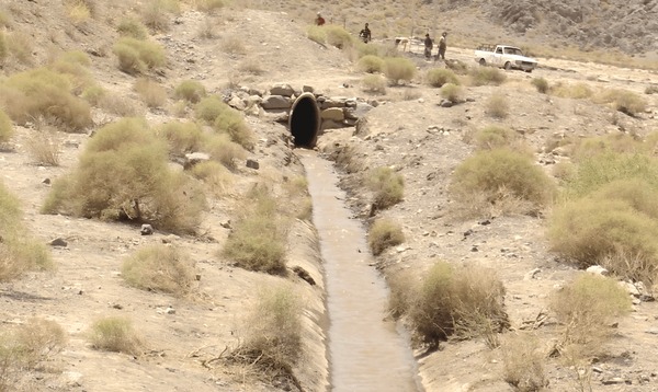 قنات ۸۰۰ ساله سروستان بم پس از ۳۰ سال دوباره جان گرفت