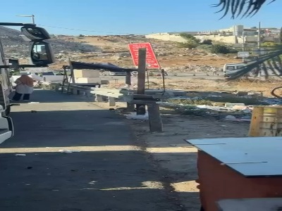 انسداد ورودی شهر آناتا در قدس اشغالی
