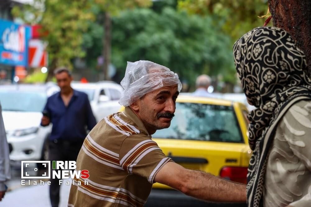 رشت زیر باران تابستانی