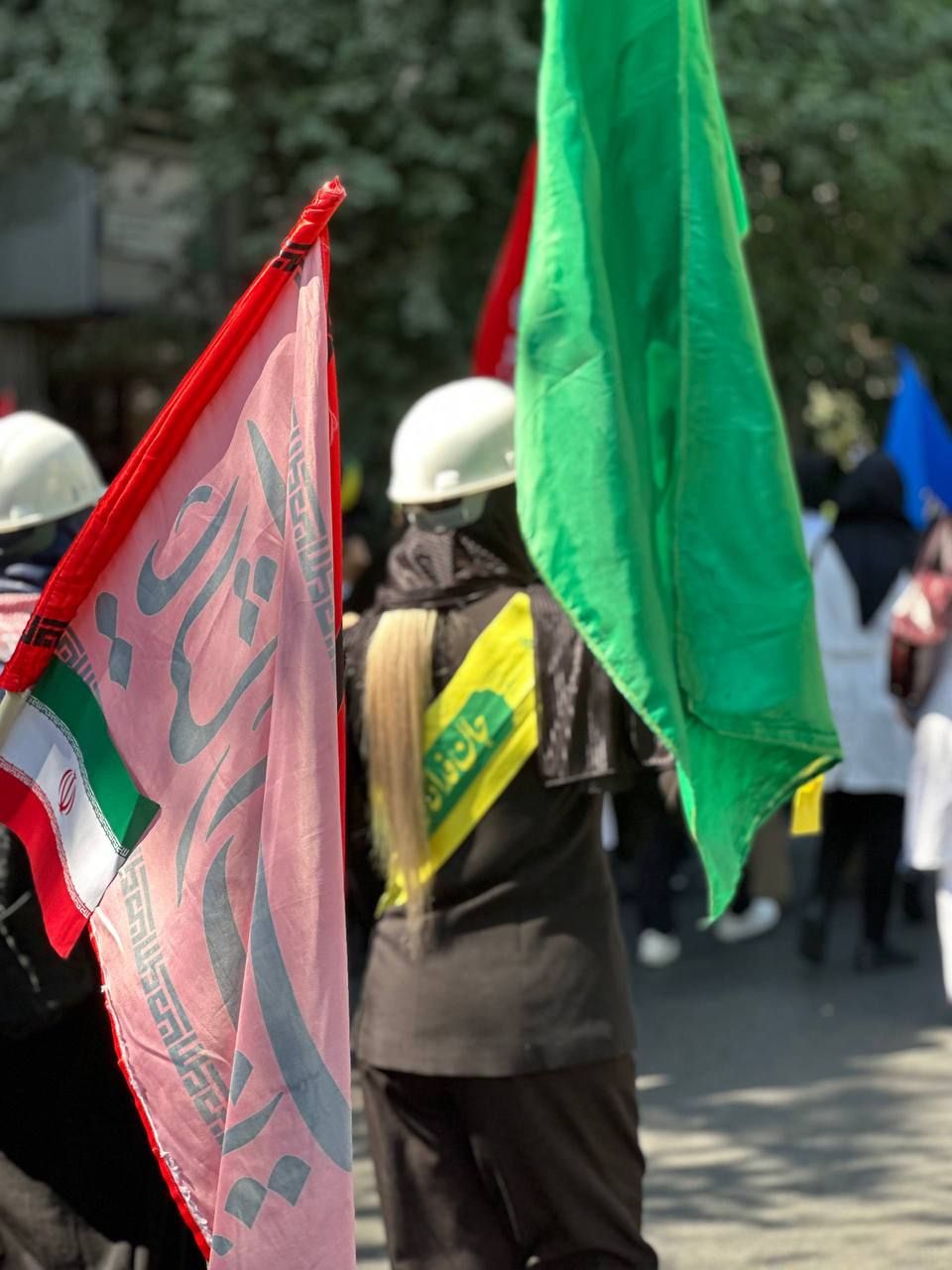 عکس/ حضور زنان جامعه مهندسین کشور در رزمایش مقتدرانه جانفدا