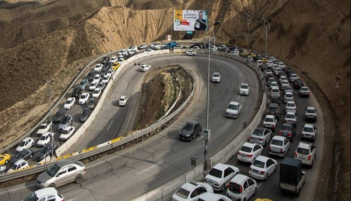 جاده چالوس یکطرفه شد؛ ترافیک سنگین در راههای مازندران