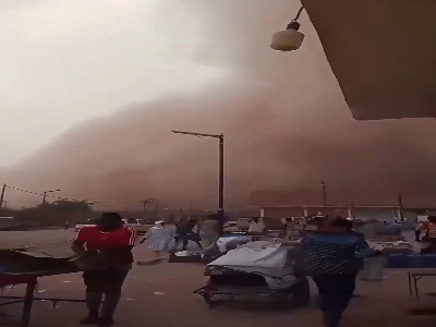 طوفان شن در جنوب الجزایر