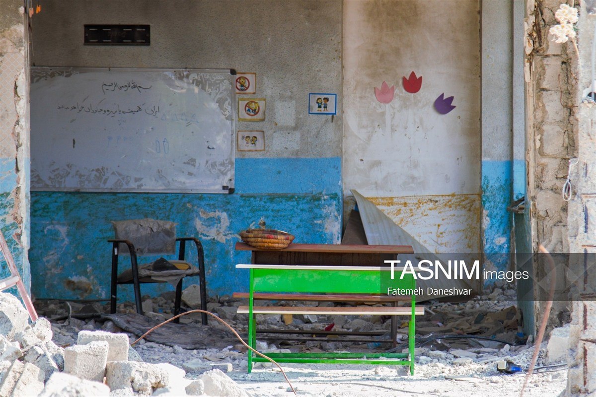 عکس/ جای خالی دانش آموزان در مدرسه شجره طیبه میناب