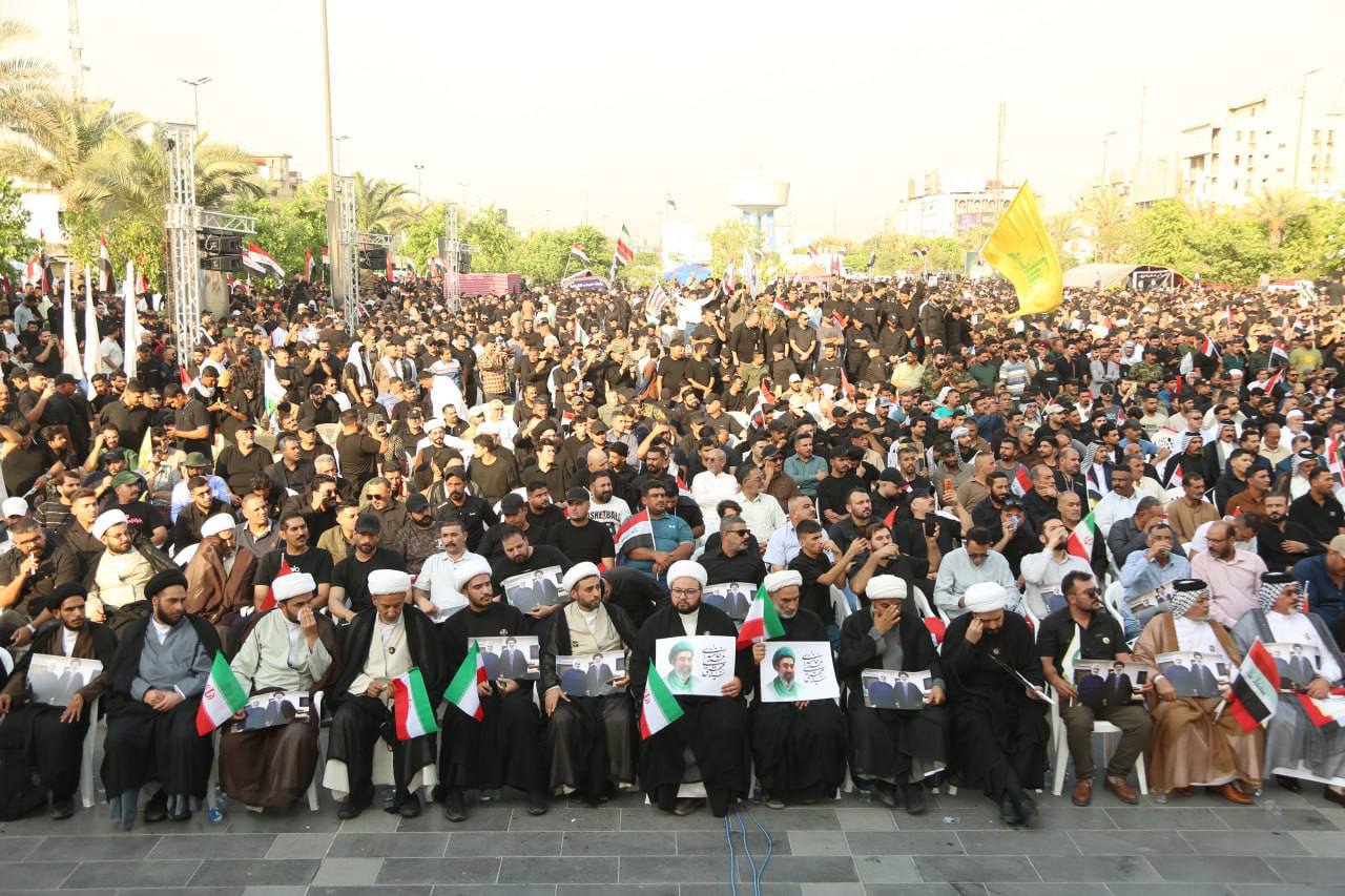 عکس/ دومین سالگرد شهادت سیدحسن نصرالله در بغداد