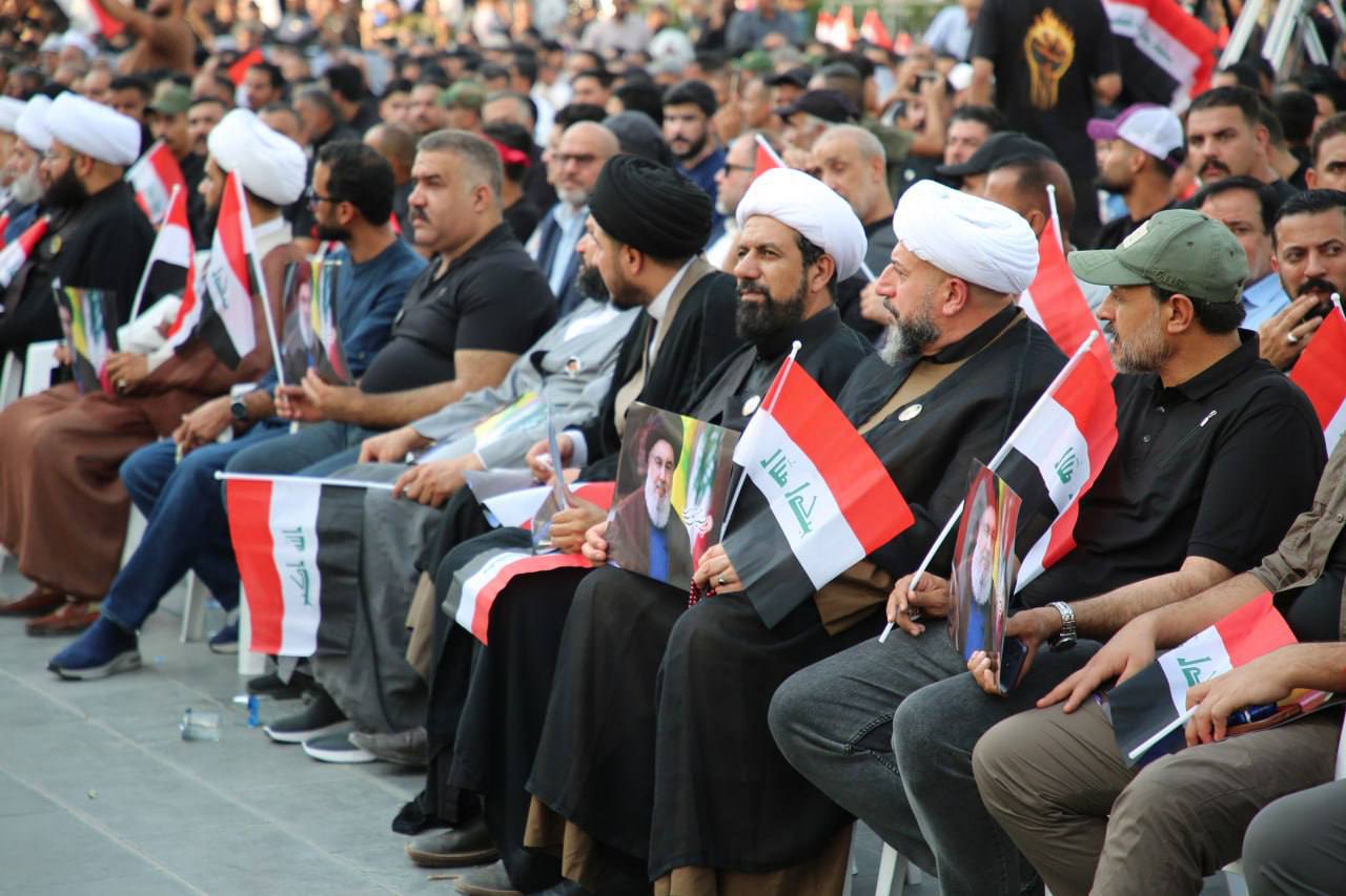 عکس/ دومین سالگرد شهادت سیدحسن نصرالله در بغداد