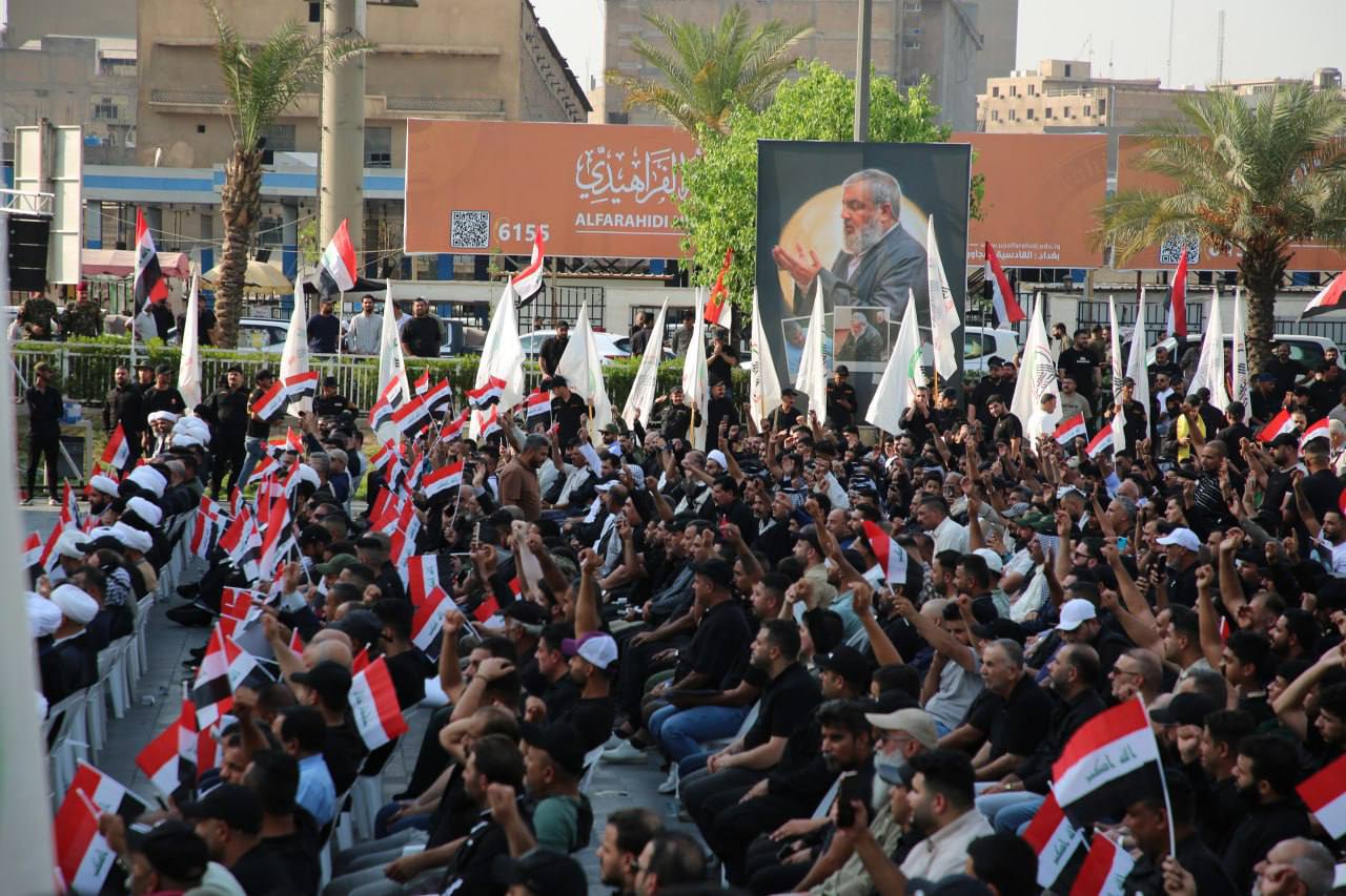 عکس/ دومین سالگرد شهادت سیدحسن نصرالله در بغداد