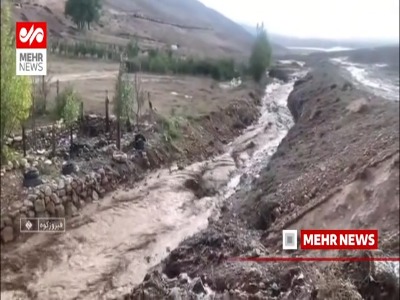 تصاویری از سیلاب روستاهای فیروزکوه