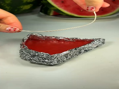 آموزش ساخت شمع هندوانه