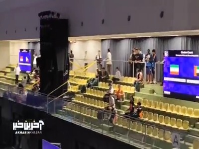 لحظاتی پیش از شروع رقابت پدل صبا نجفی و ندا محمدتقیپور در بازیهای آسیایی