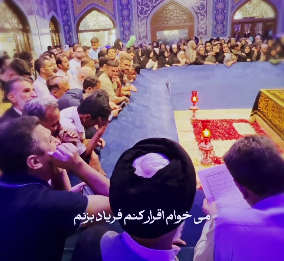 صحبتهای تکاندهنده یک جوان در کنار مزار رهبر شهید انقلاب